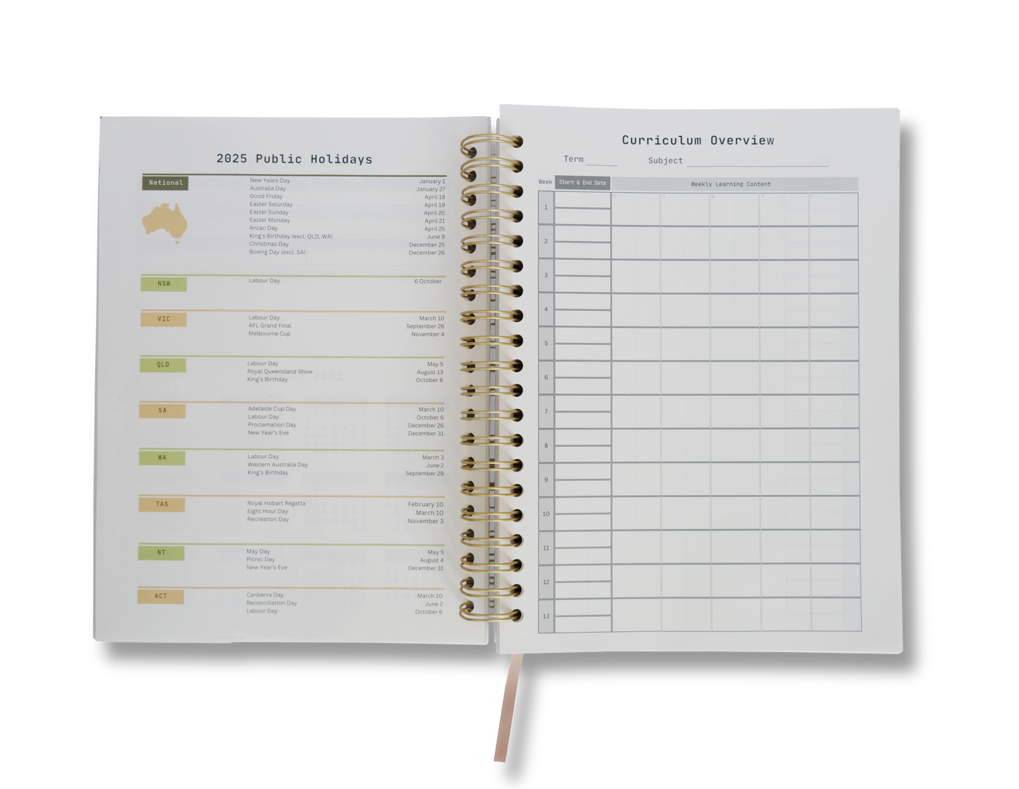 Teacher Planner 2025
